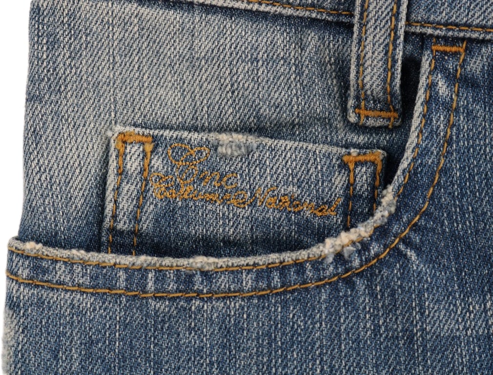 Costume National Blue Cotton Stretch Denim Jeans Blauw