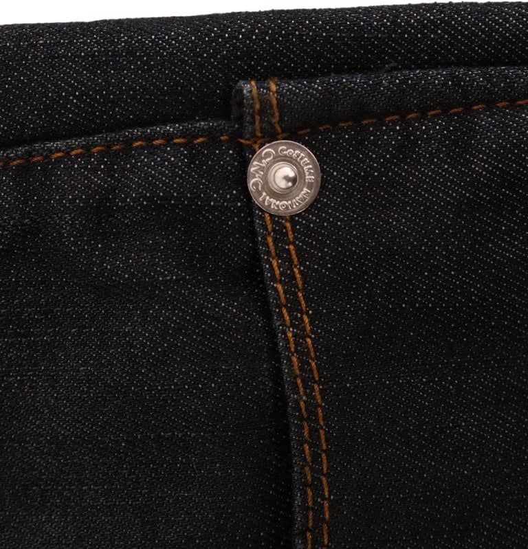 Costume National Dark Blue Cotton Slim Fit Jeans Blauw