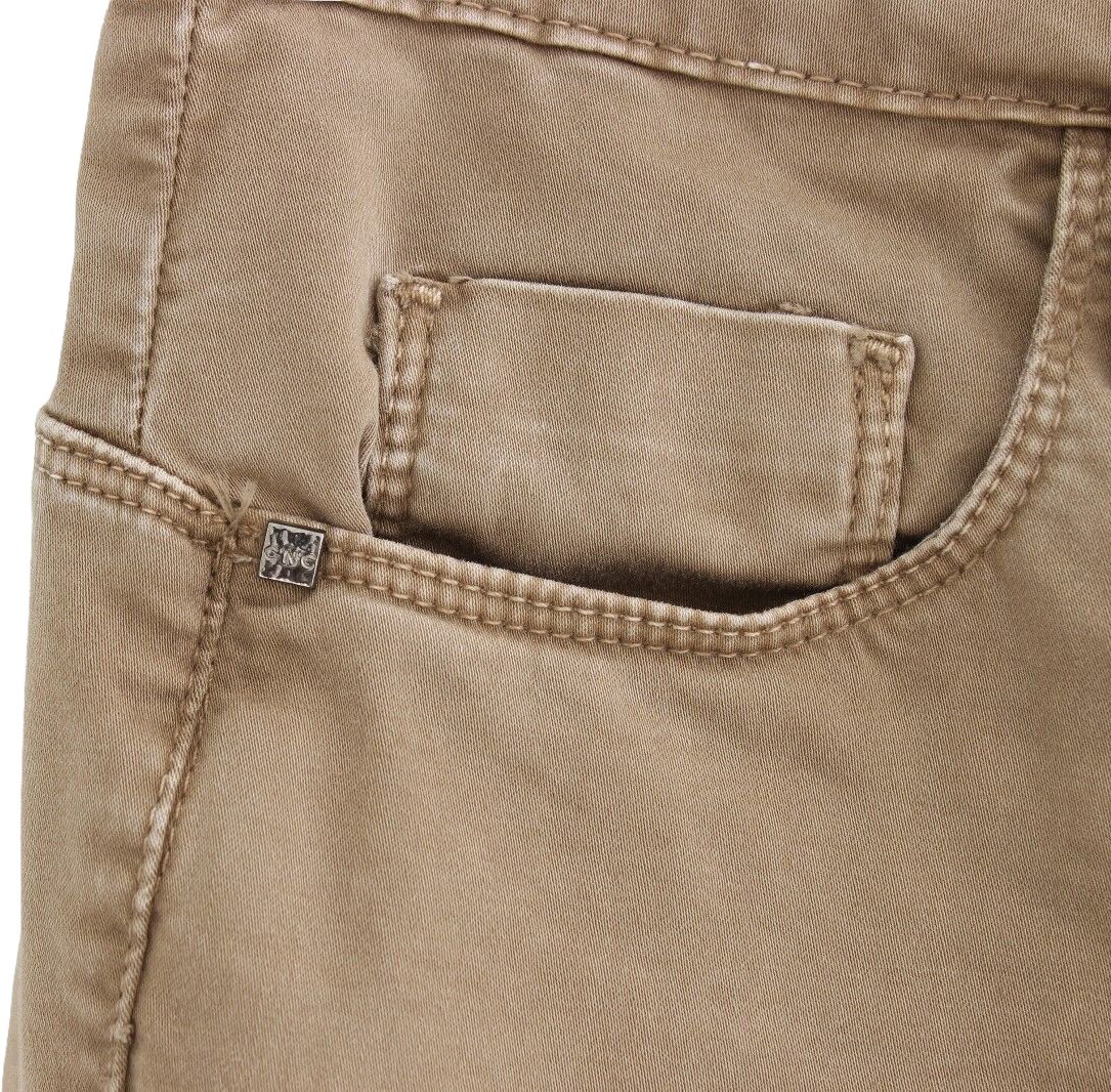 Costume National Beige Straight Leg Denim Pants Stretch Jeans Beige