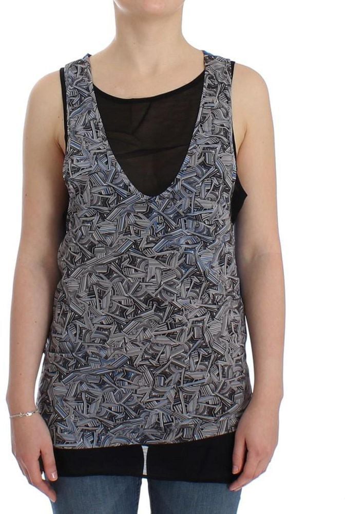 Costume National Costume National Black Silk Top Zwart