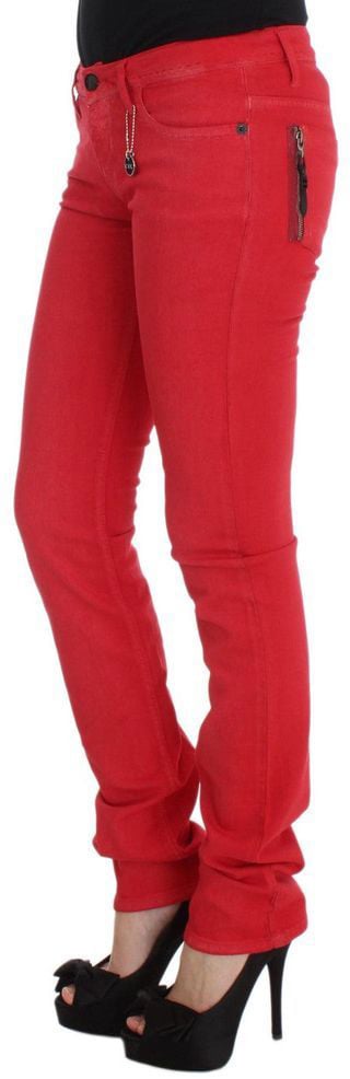 Costume National Multicolor Cotton Skinny Jeans Divers