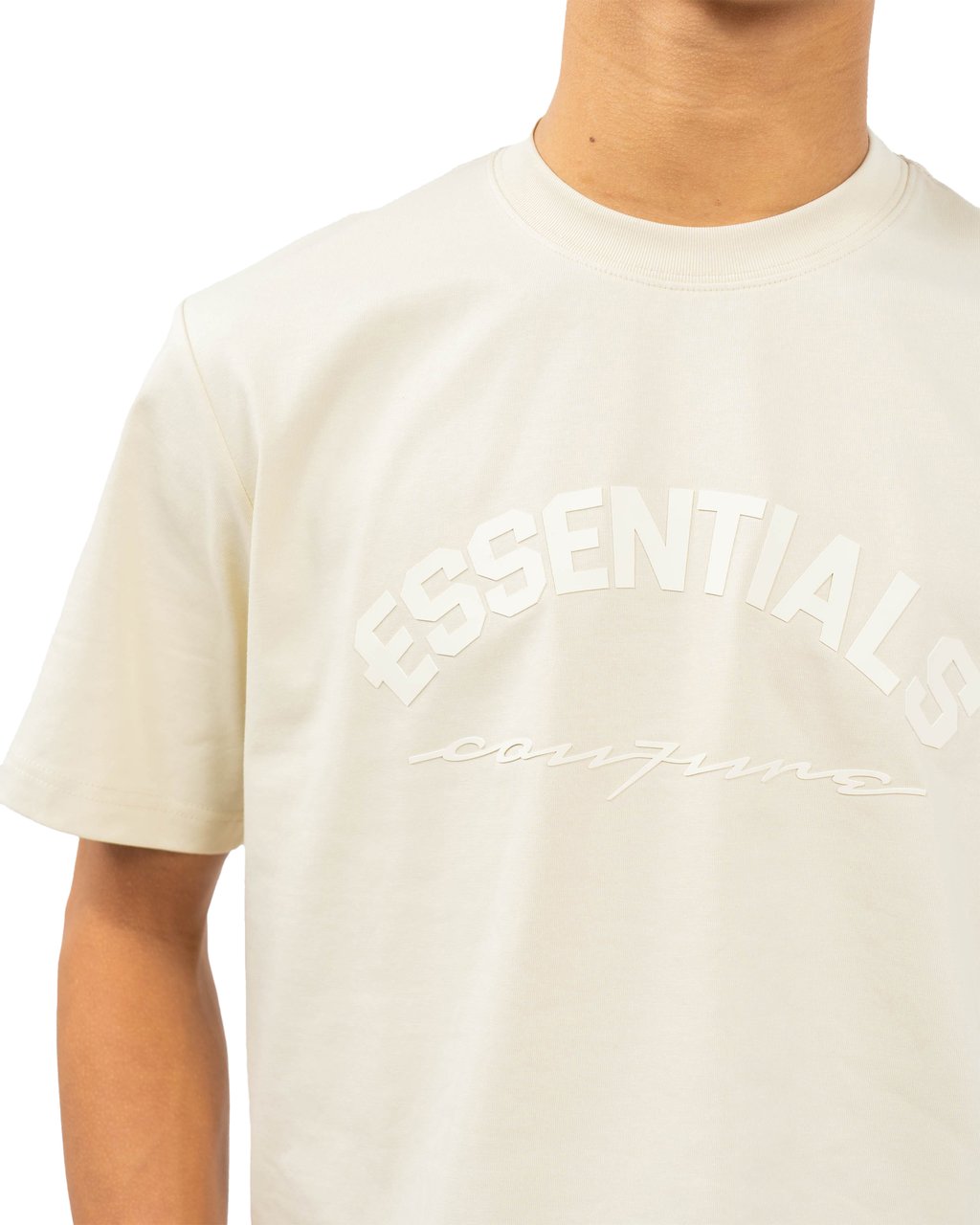 Cou7ure Essentials Basic Curve T-Shirt Beige