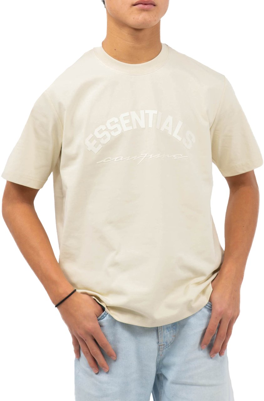 Cou7ure Essentials Basic Curve T-Shirt Beige