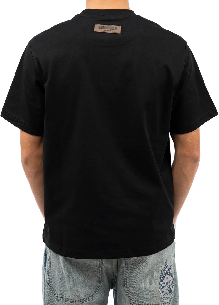 Cou7ure Essentials Basic Curve T-Shirt Zwart