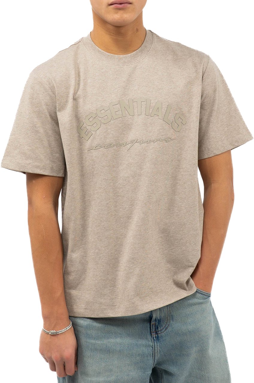 Cou7ure Essentials Basic Curve T-Shirt Beige