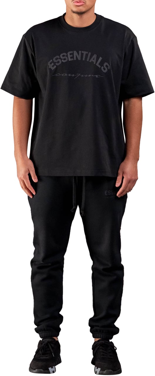 Cou7ure Essentials Basic Curve T-Shirt Zwart