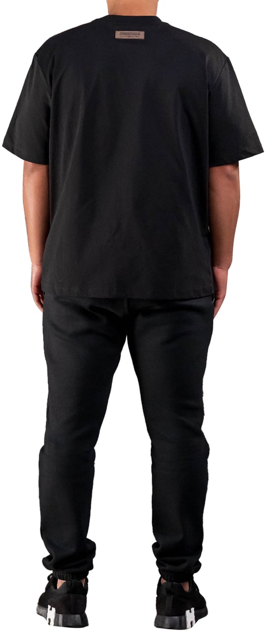 Cou7ure Essentials Basic Curve T-Shirt Zwart