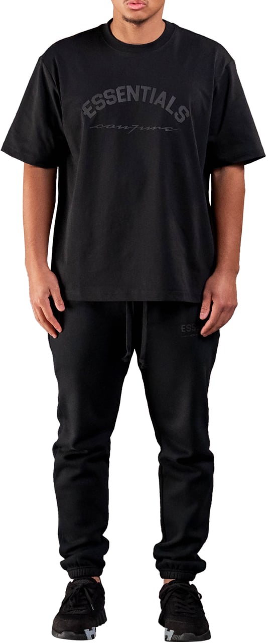 Cou7ure Essentials Basic Curve T-Shirt Zwart