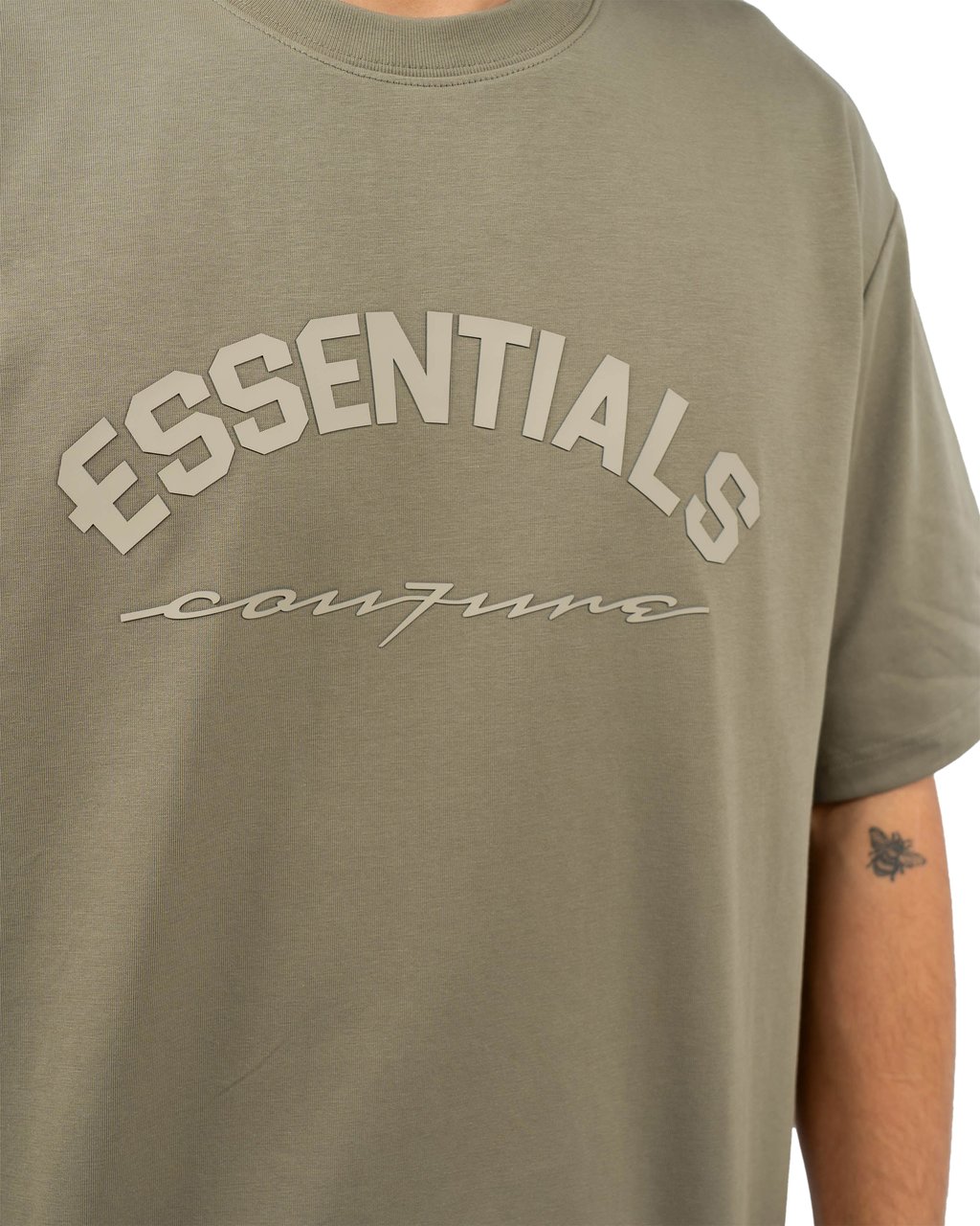 Cou7ure Essentials Basic Curve T-Shirt Groen