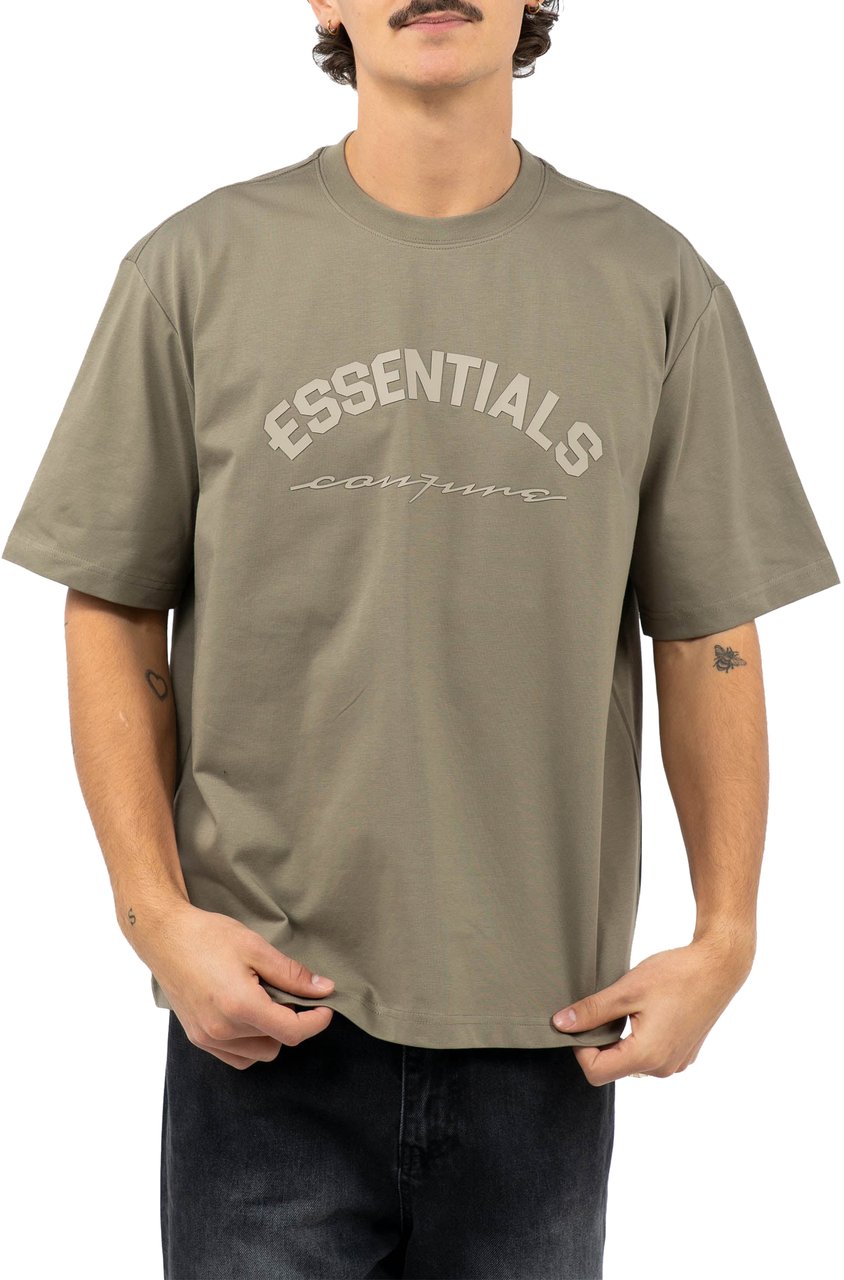 Cou7ure Essentials Basic Curve T-Shirt Groen