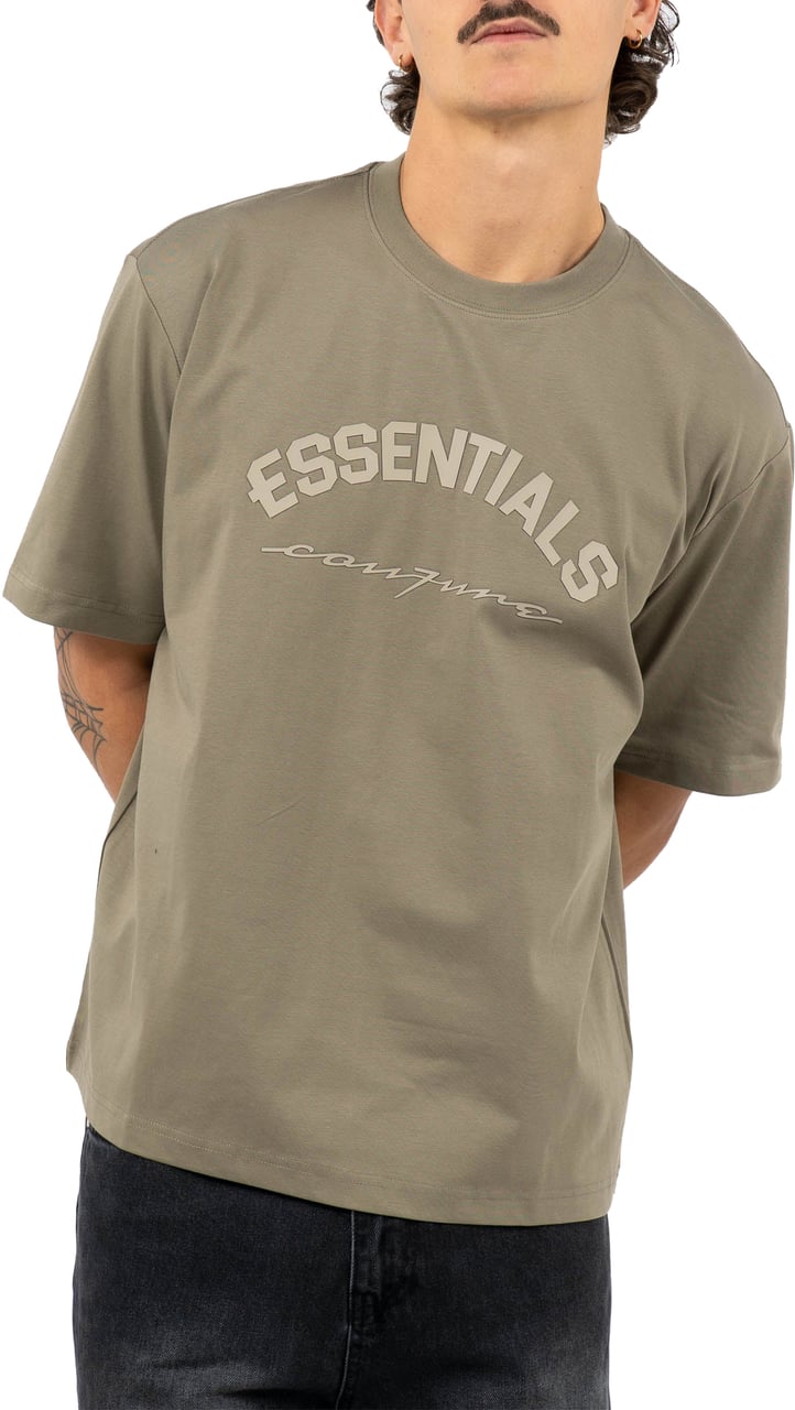 Cou7ure Essentials Basic Curve T-Shirt Groen
