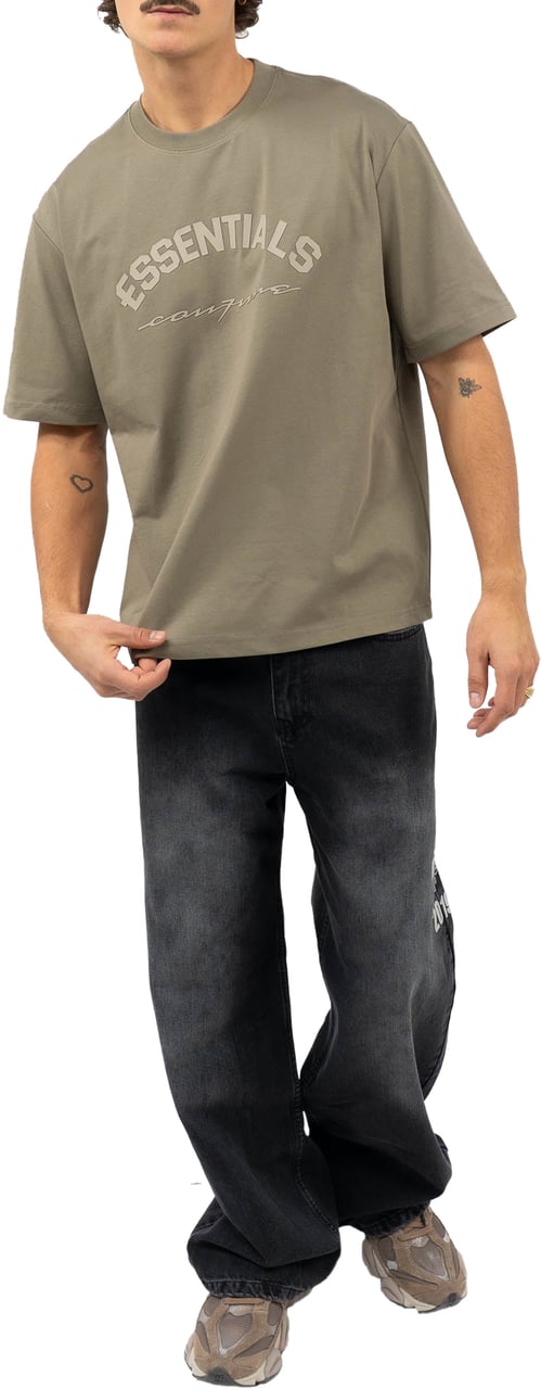Cou7ure Essentials Basic Curve T-Shirt Groen
