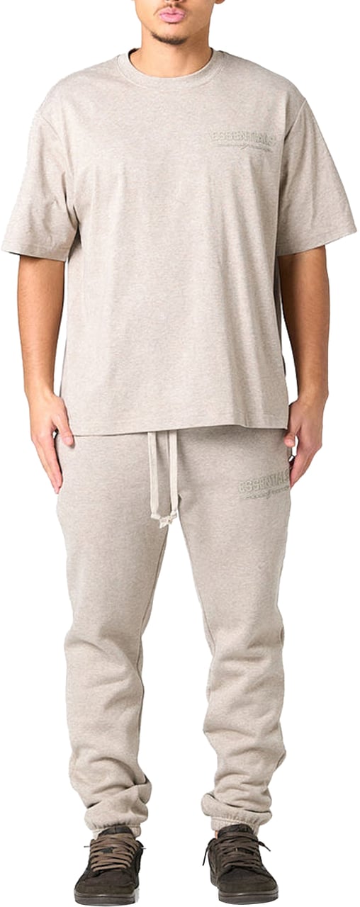 Cou7ure Essentials Basic Small Logo T-Shirt Beige