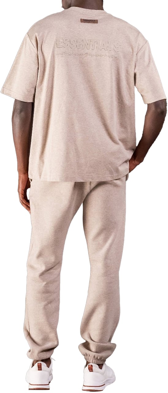 Cou7ure Essentials Basic Small Logo T-Shirt Beige