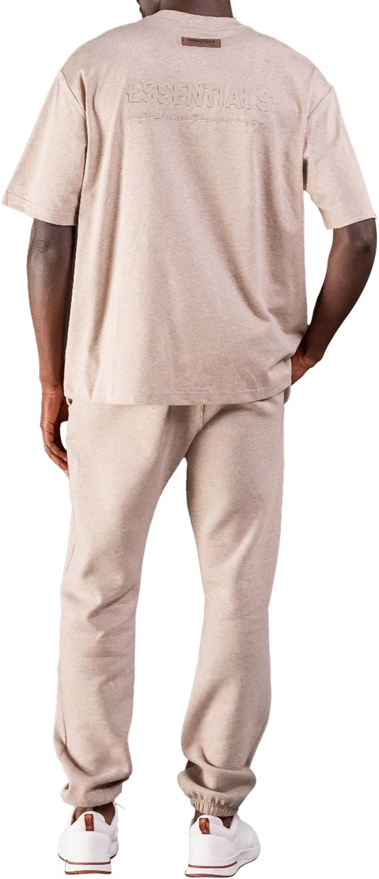 Cou7ure Essentials Basic Small Logo T-Shirt Beige