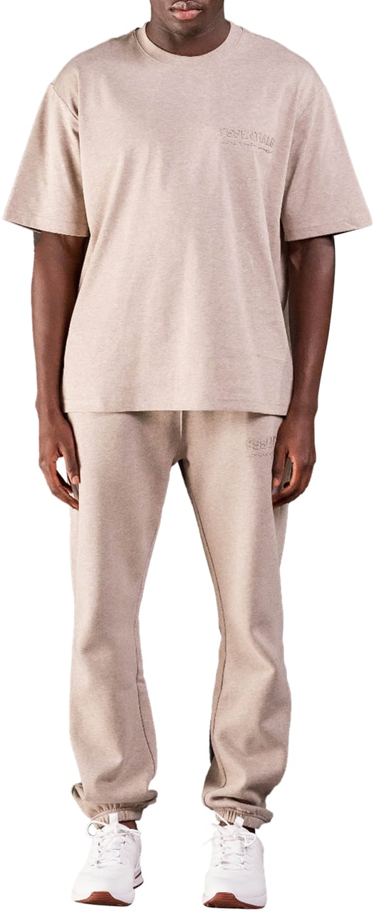 Cou7ure Essentials Basic Small Logo T-Shirt Beige