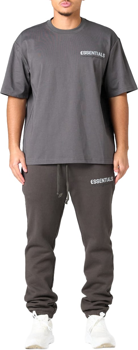 Cou7ure Essentials Basic Small Logo T-Shirt Grijs