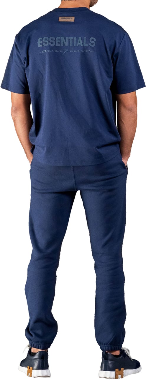 Cou7ure Essentials Basic Small Logo T-Shirt Blauw