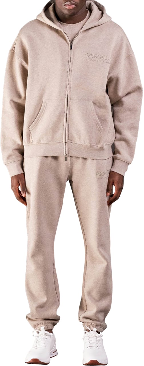 Cou7ure Essentials Basic Zipper Trainingspak Beige