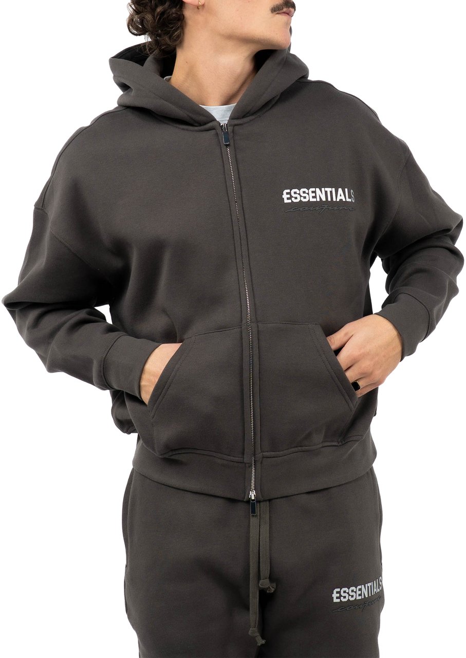 Cou7ure Essentials Basic Zipper Trainingspak Grijs