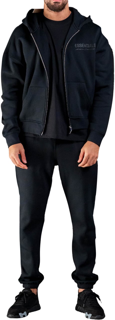 Cou7ure Essentials Basic Zipper Trainingspak Zwart