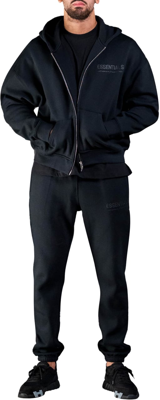 Cou7ure Essentials Basic Zipper Trainingspak Zwart