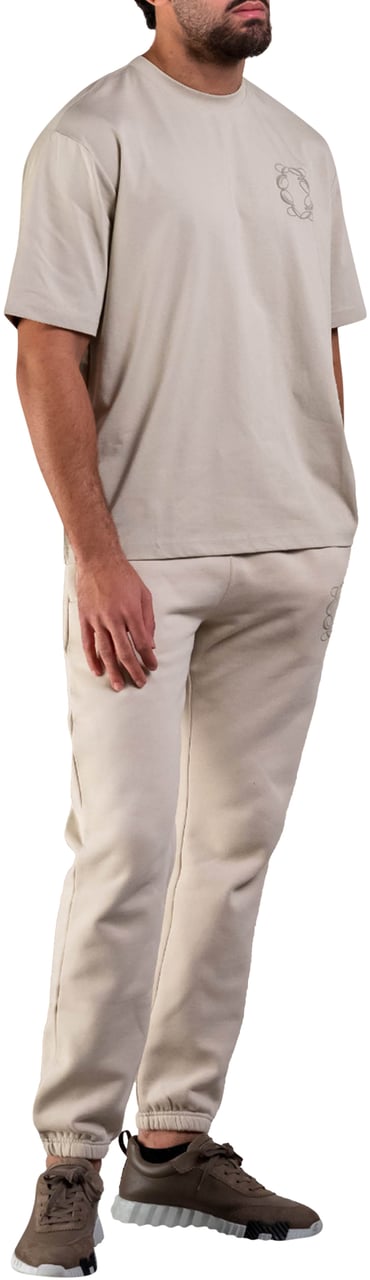 Cou7ure Essentials Classic Logo T-Shirt Beige