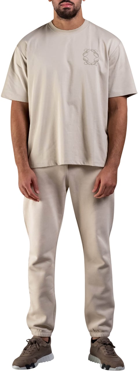 Cou7ure Essentials Classic Logo T-Shirt Beige