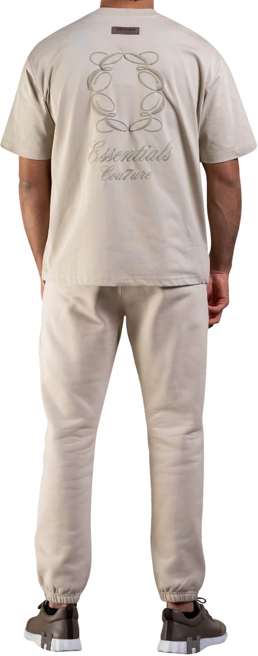 Cou7ure Essentials Classic Logo T-Shirt Beige
