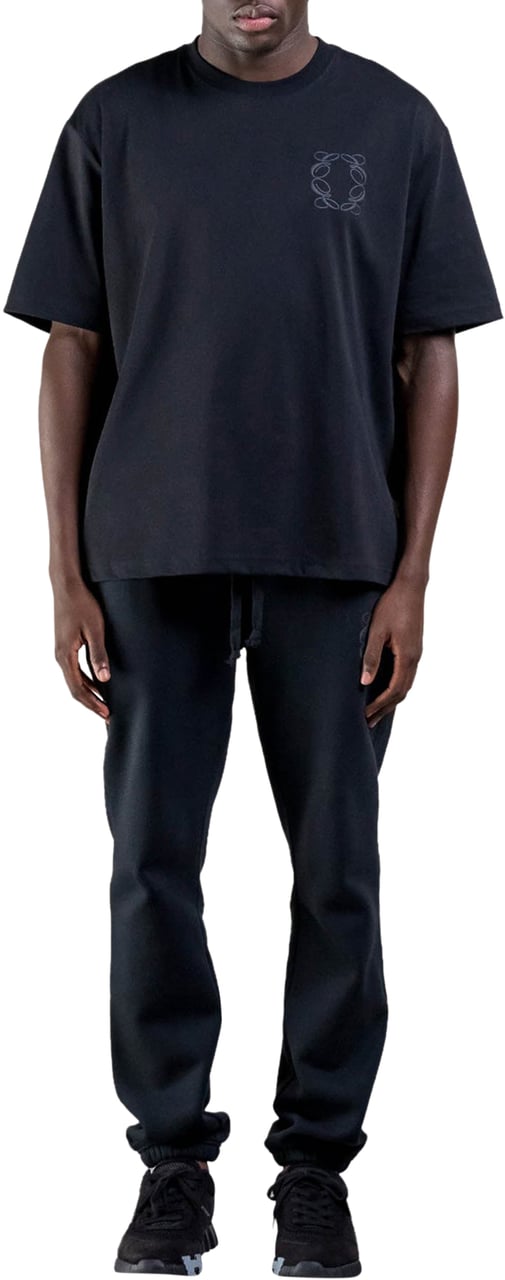 Cou7ure Essentials Classic Logo T-Shirt Zwart