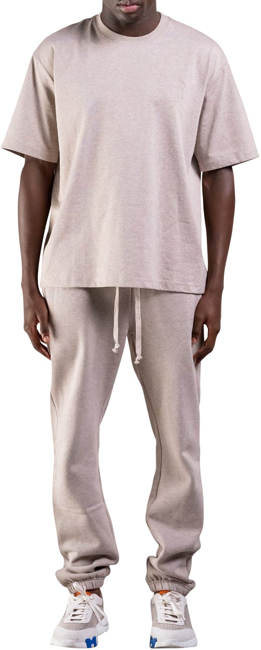 Cou7ure Essentials Classic Logo T-Shirt Beige