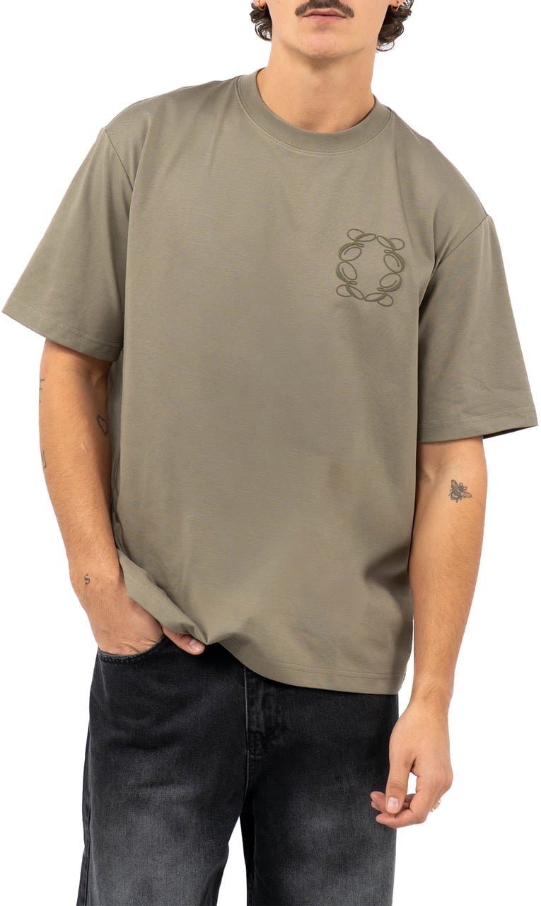 Cou7ure Essentials Classic Logo T-Shirt Groen