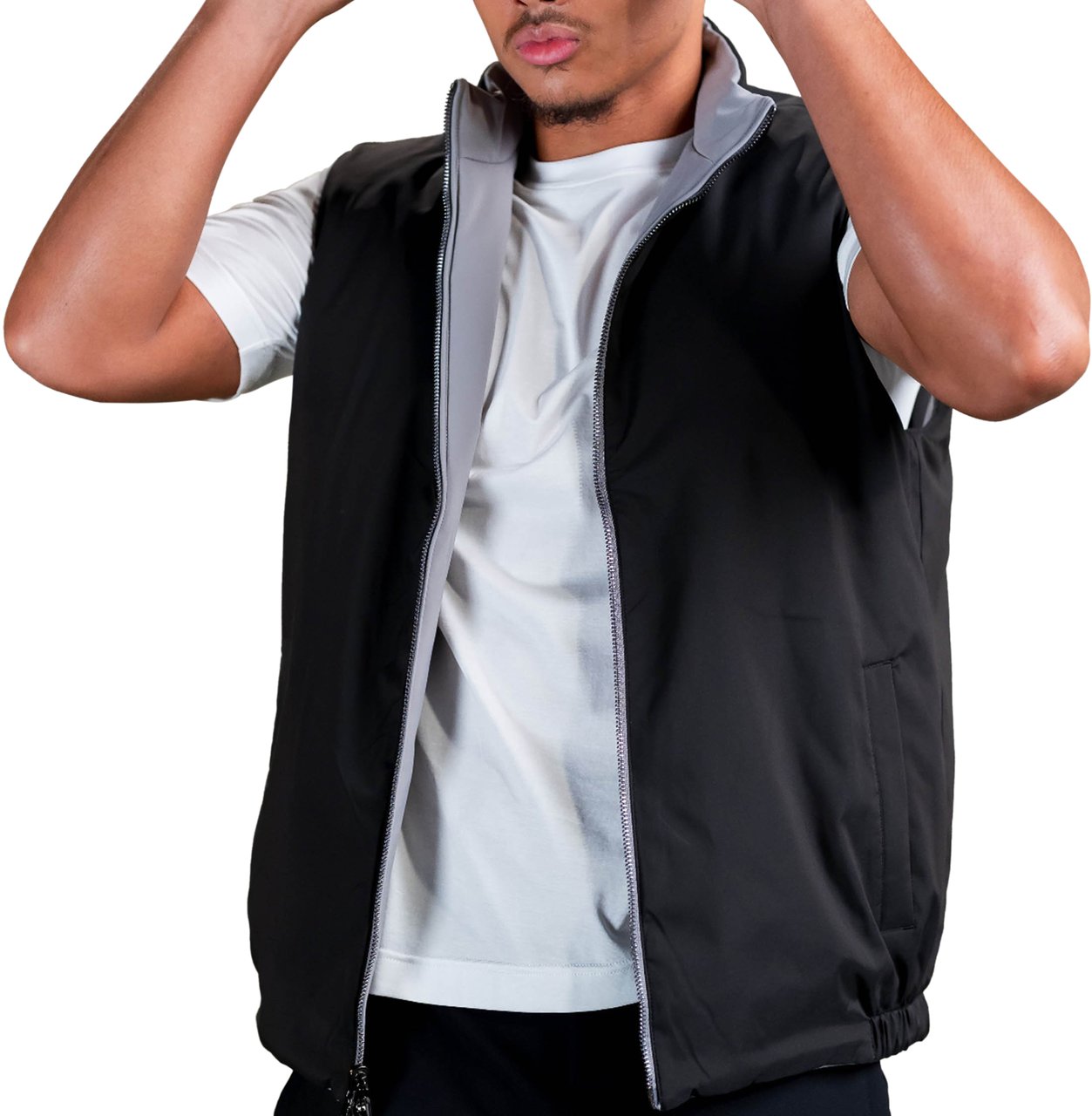 Cou7ure Essentials Reflection Reversible Bodywarmer Grijs