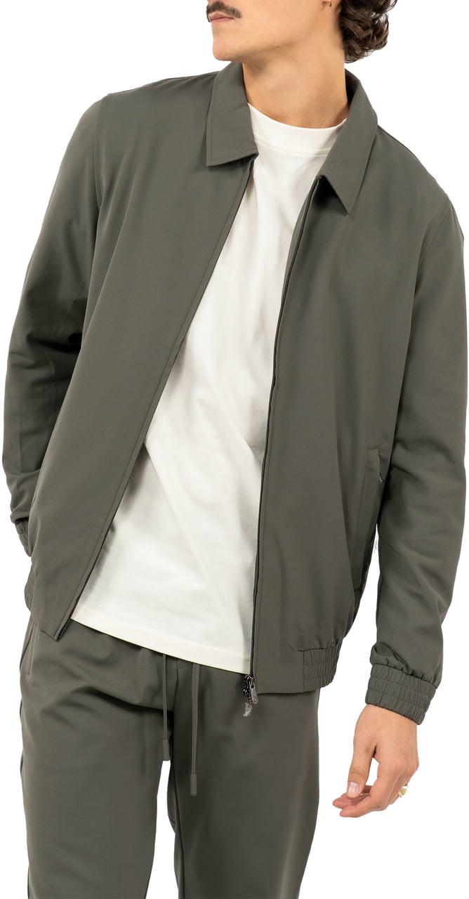 Cou7ure Essentials Reflection Set met Kraag Groen