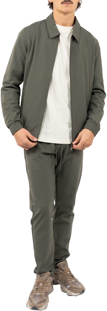 Cou7ure Essentials Reflection Set met Kraag Groen