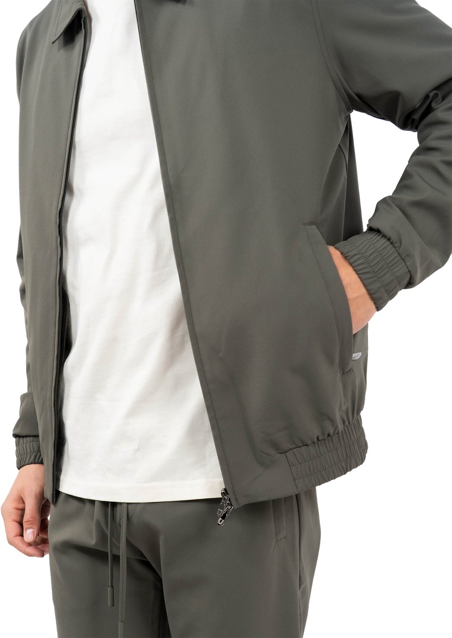 Cou7ure Essentials Reflection Set met Kraag Groen