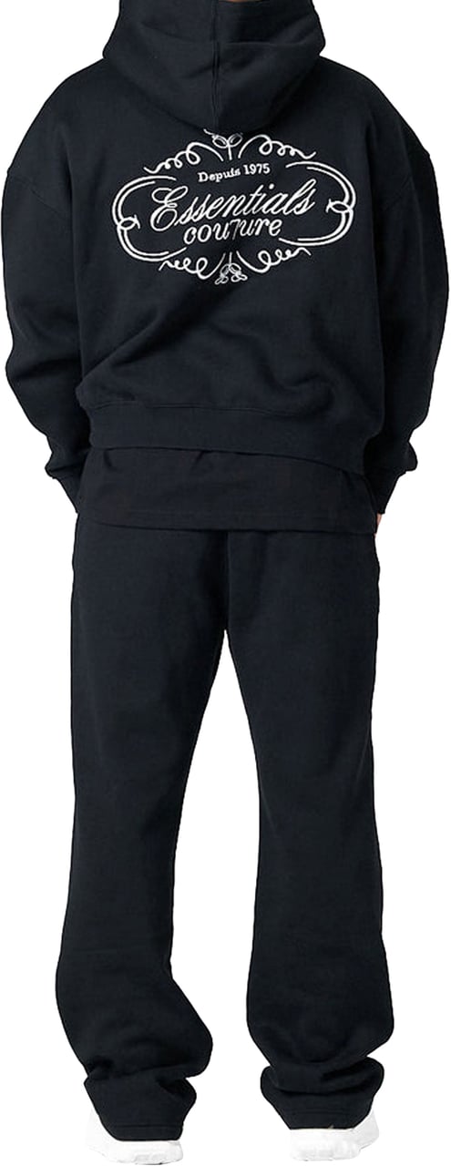 Cou7ure Essentials Royal Hoodie Tracksuit Zwart