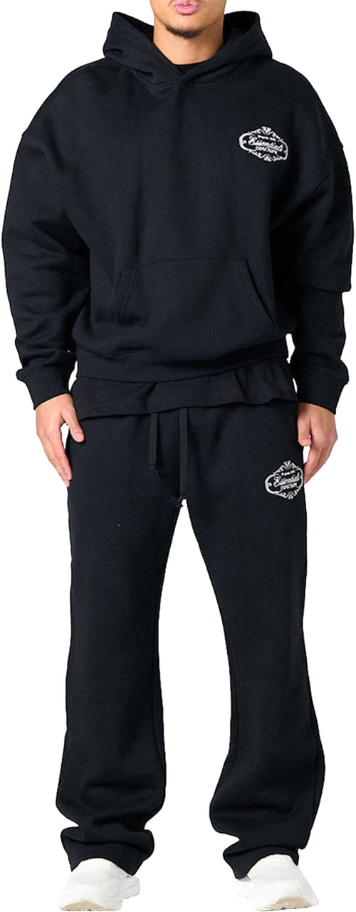 Cou7ure Essentials Royal Hoodie Tracksuit Zwart