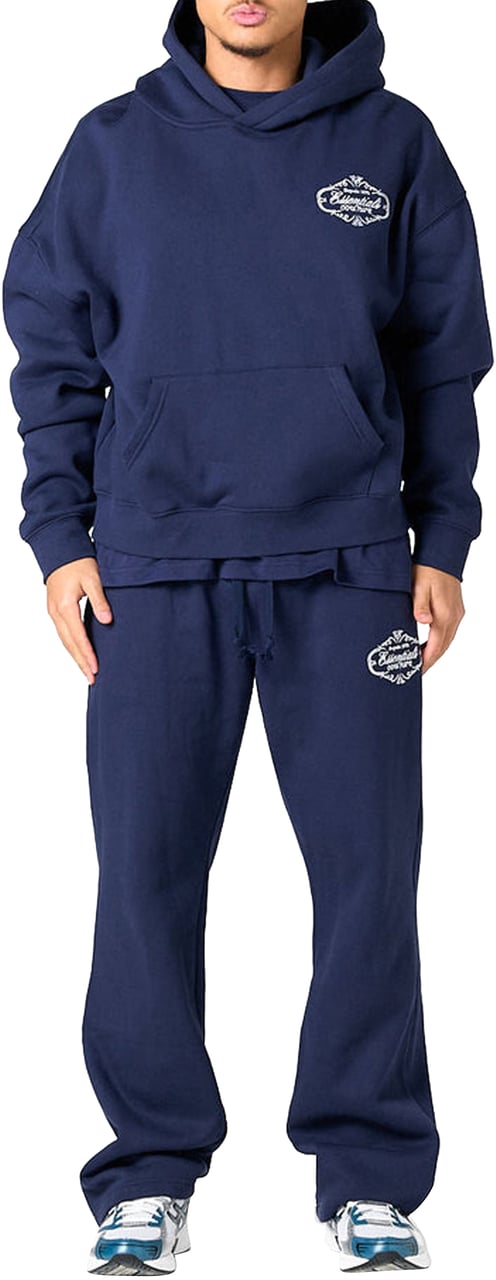Cou7ure Essentials Royal Hoodie Tracksuit Blauw