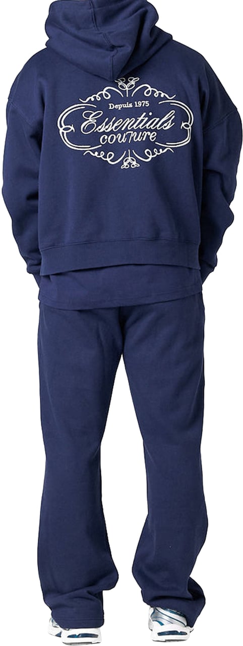 Cou7ure Essentials Royal Hoodie Tracksuit Blauw