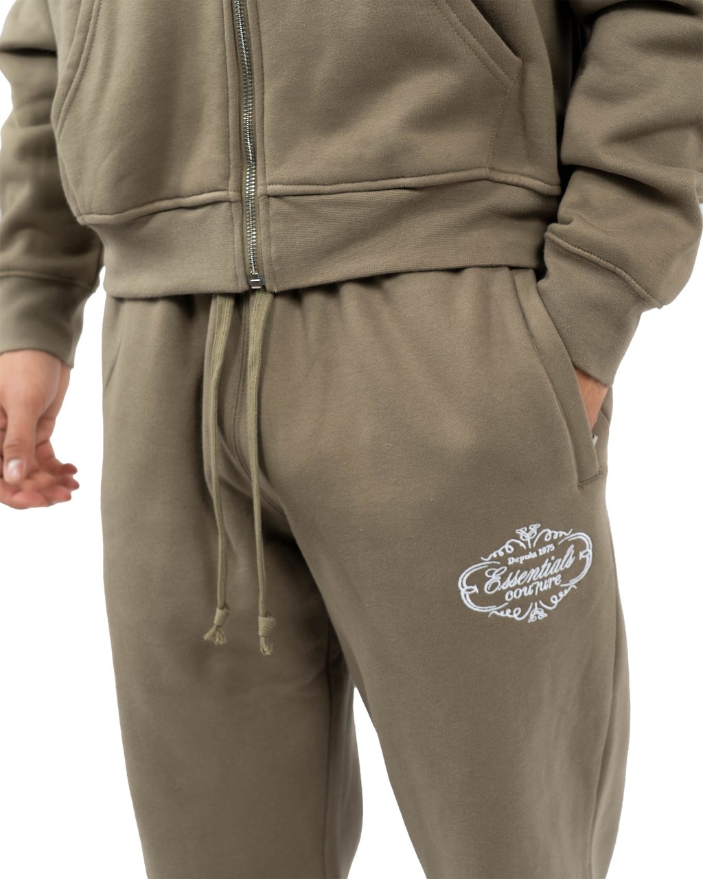 Cou7ure Essentials Royal Zipper Trainingspak Groen