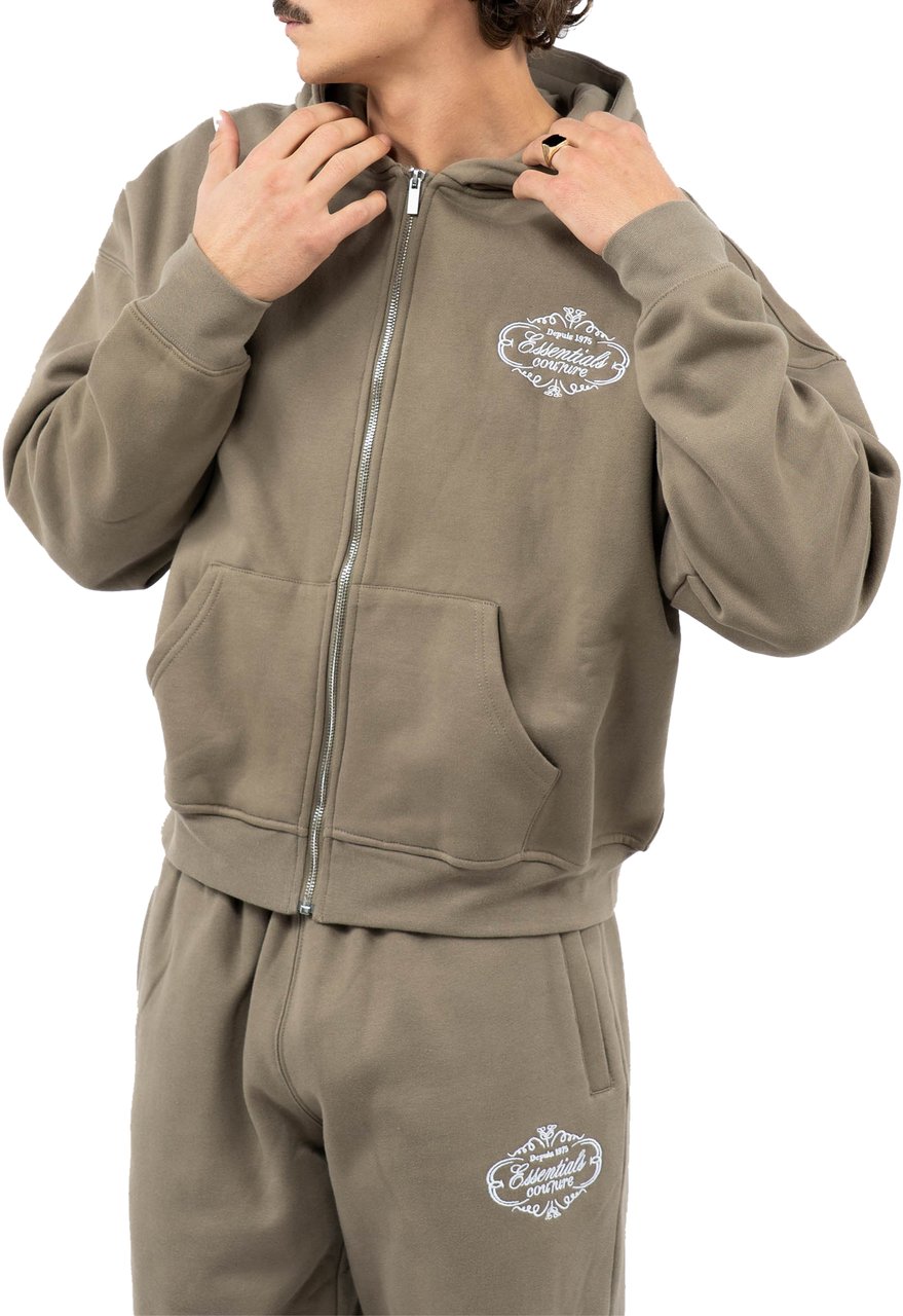 Cou7ure Essentials Royal Zipper Trainingspak Groen