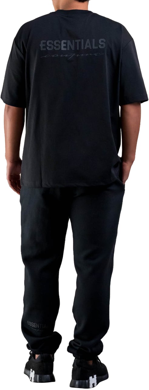 Cou7ure Essentials Rubber T-Shirt Zwart