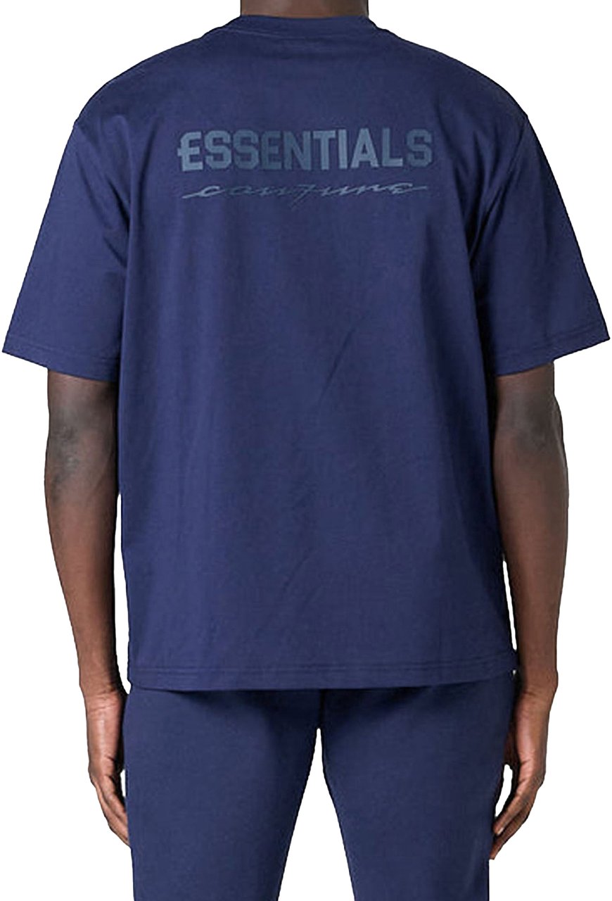 Cou7ure Essentials Rubber T-Shirt Blauw
