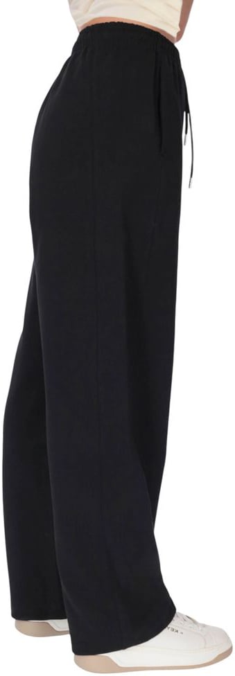 County of Milan Black Cotton Joggers (Workout Pants) Zwart