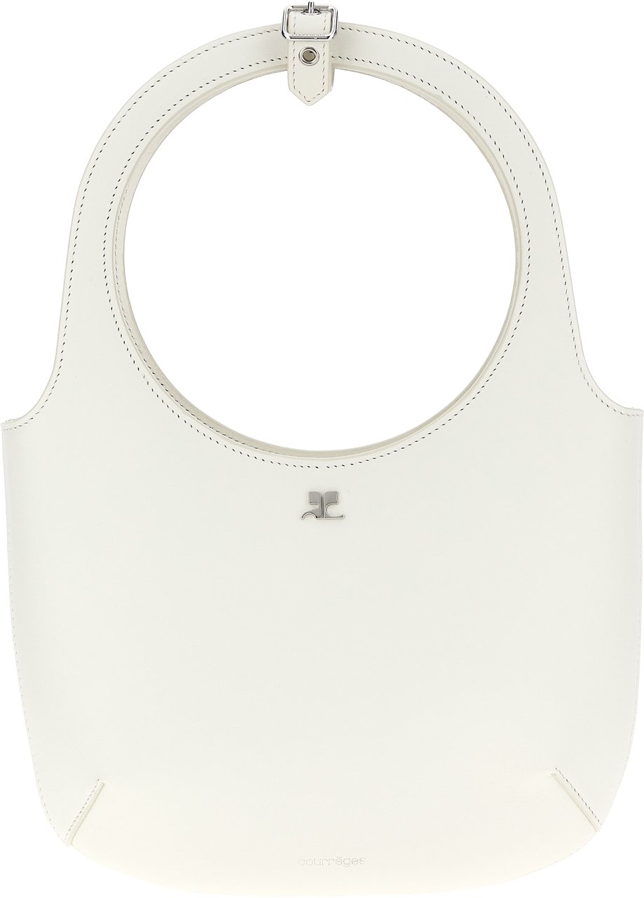 COURREGES Courrèges White Calfskin Handbag Wit