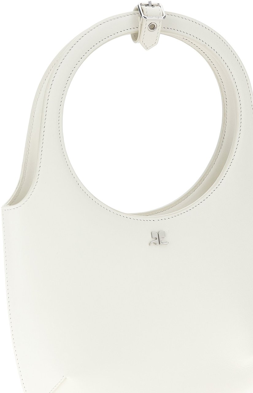 COURREGES Courrèges White Calfskin Handbag Wit