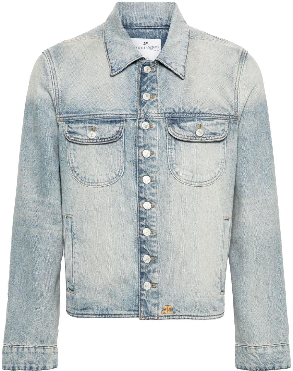 COURREGES Jackets Light Blue Wash Blauw