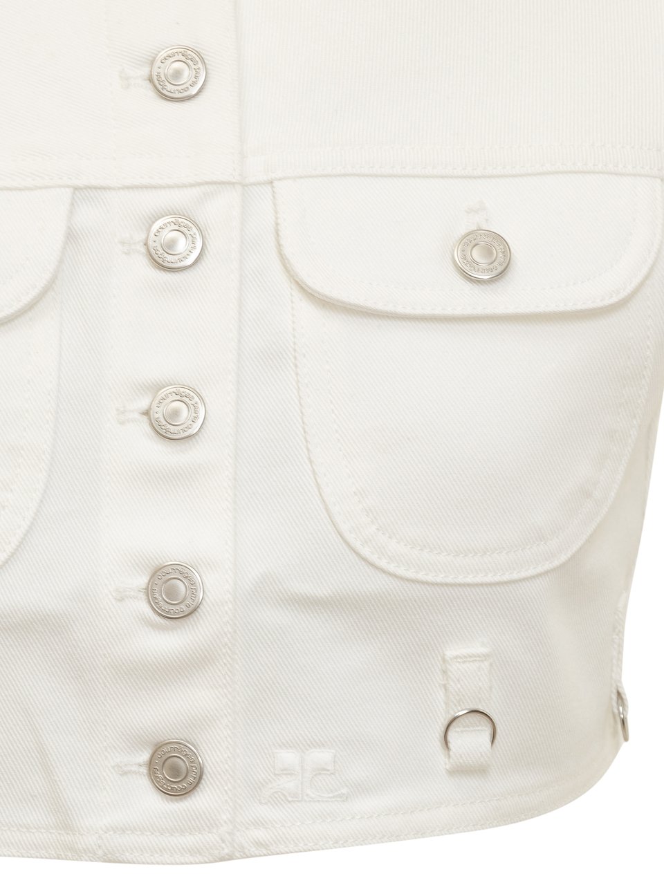 COURREGES Giubbino in Denim Multiflex Wit