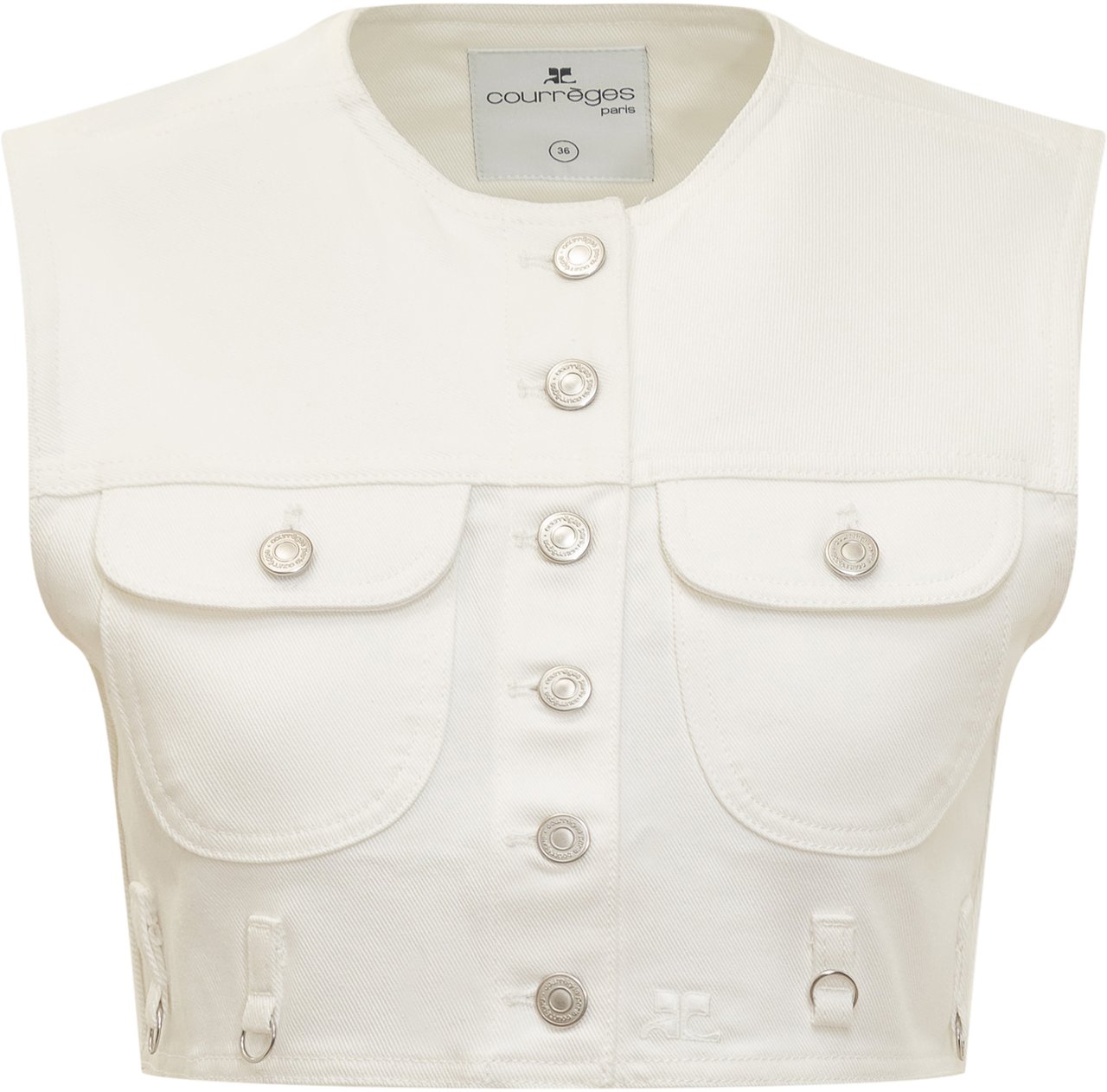 COURREGES Giubbino in Denim Multiflex Wit